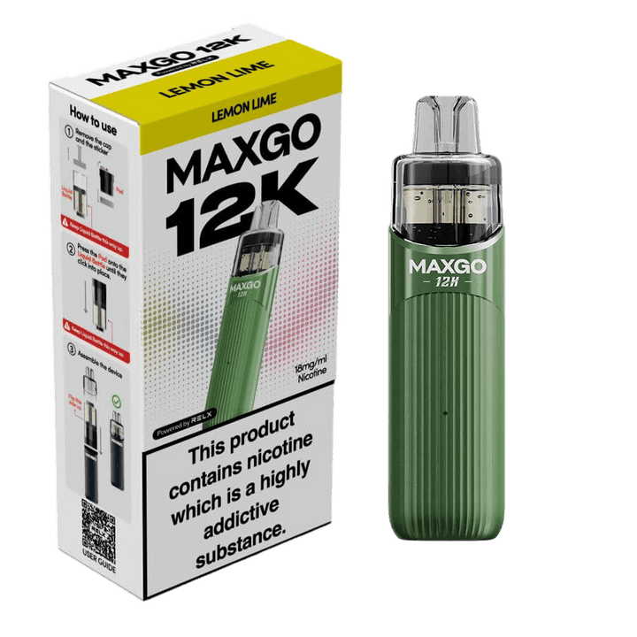 RELX MAXGO 12k Pre-Filled Pod Kit TPD Compliant - Pack Of 3 RELX