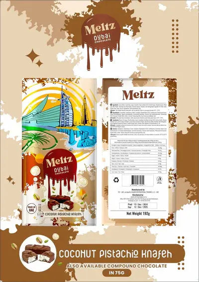 Meltz Dubai Knafeh Chocolate - 192G Vape Wholesale SuppliesNot Found Vape wholesale supplies