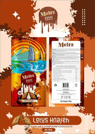 Meltz Dubai Knafeh Chocolate - 192G Vape Wholesale SuppliesNot Found Vape wholesale supplies