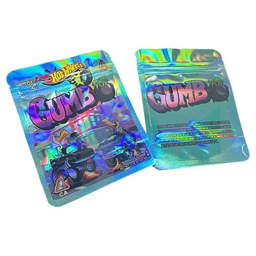 Mylar Gumbo Printed Zip Bag 3.5g Large Gumbo Hot Wheels In UK