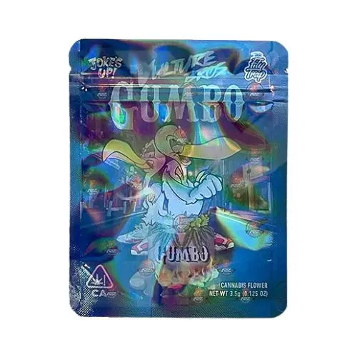 Mylar Gumbo Printed Zip Bag 3.5g Large Gumbo Vulture Bros V1 in UK