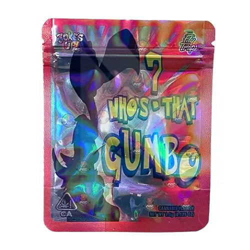 Mylar Gumbo Printed Zip Bag 3.5g Large Whos That Gumbo In UK