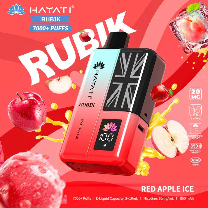 Hayati Rubik 7000+ Puffs Disposable Vape Kit Pack of 5 Vape Wholesale SuppliesNot Found Vape wholesale supplies