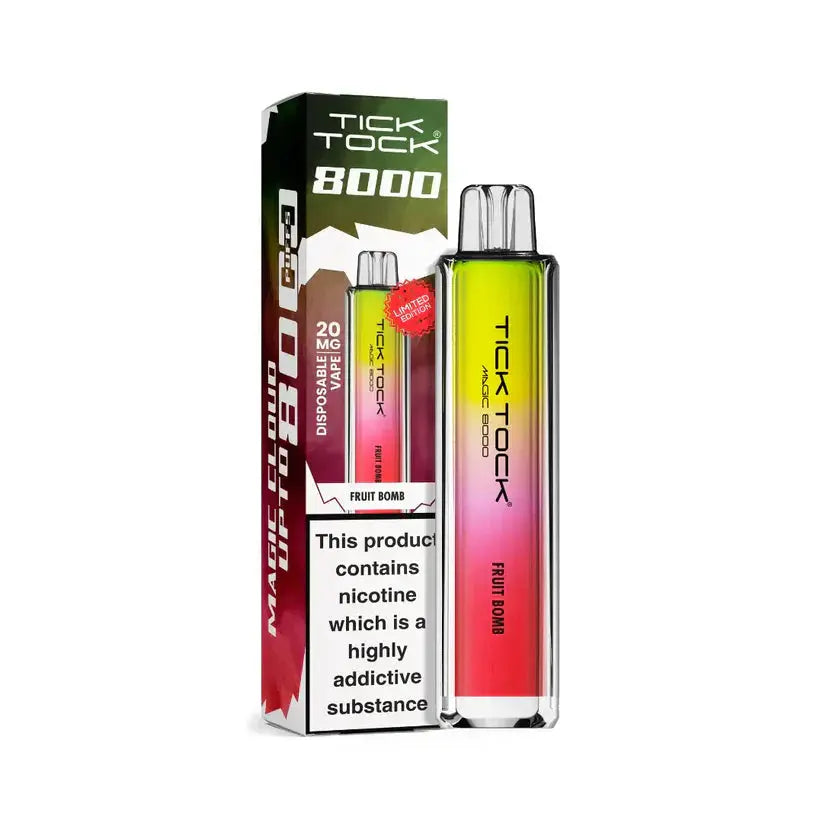 Tick Tock Magic 8000 Disposable Vape Pack of 5 - Vape wholesale supplies 