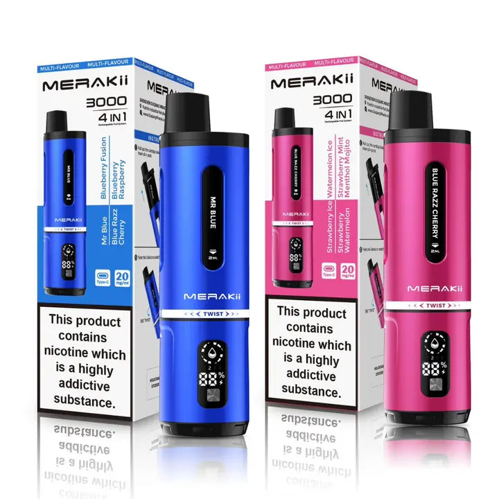 Merakii 3000 Puffs Disposable Vape Box of 5 Vape Wholesale SuppliesNot Found Vape wholesale supplies
