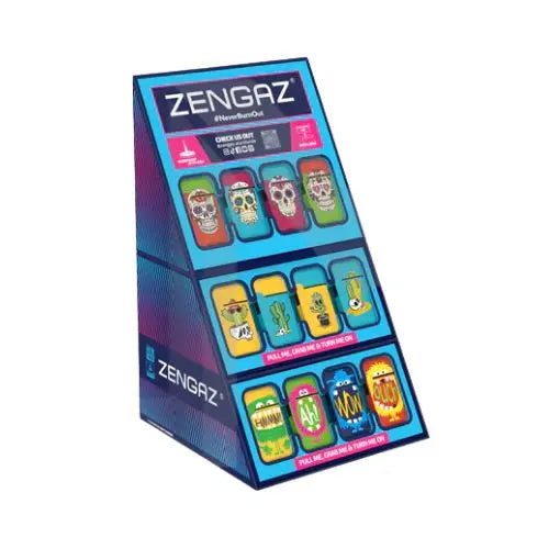 Zengaz Cube ZL-13 Wing Jet (UK-S1) - Jet Flame Lighters Bundle + 48 Lighters with Cube display stand
In the UK