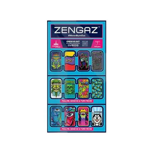 Zengaz Cube ZL-13 Wing Jet (UK-S3) - Jet Flame Lighters Bundle + 48 Lighter In UK