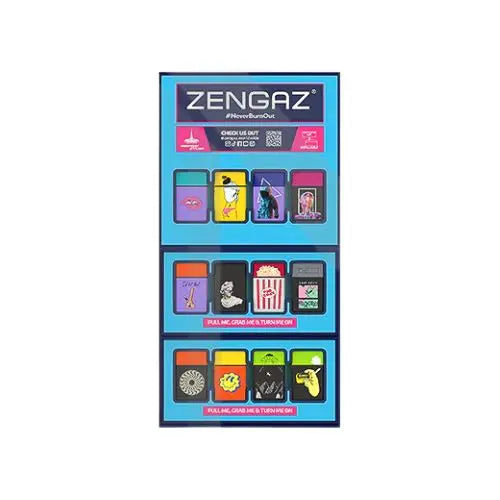 Zengaz Cube ZL-30 30EU Jet Lighters CDU Bundle + 48 Units Set In UK