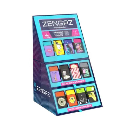 Zengaz Cube ZL-30 (30EU) Jet Lighters CDU Bundle + 48 Units Set In UK
