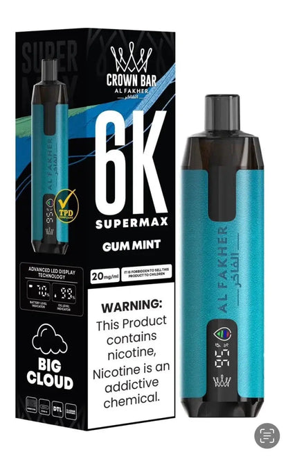Al Fakher Supermax 6000 Disposable Vape Box of 10 - Vape wholesale supplies 