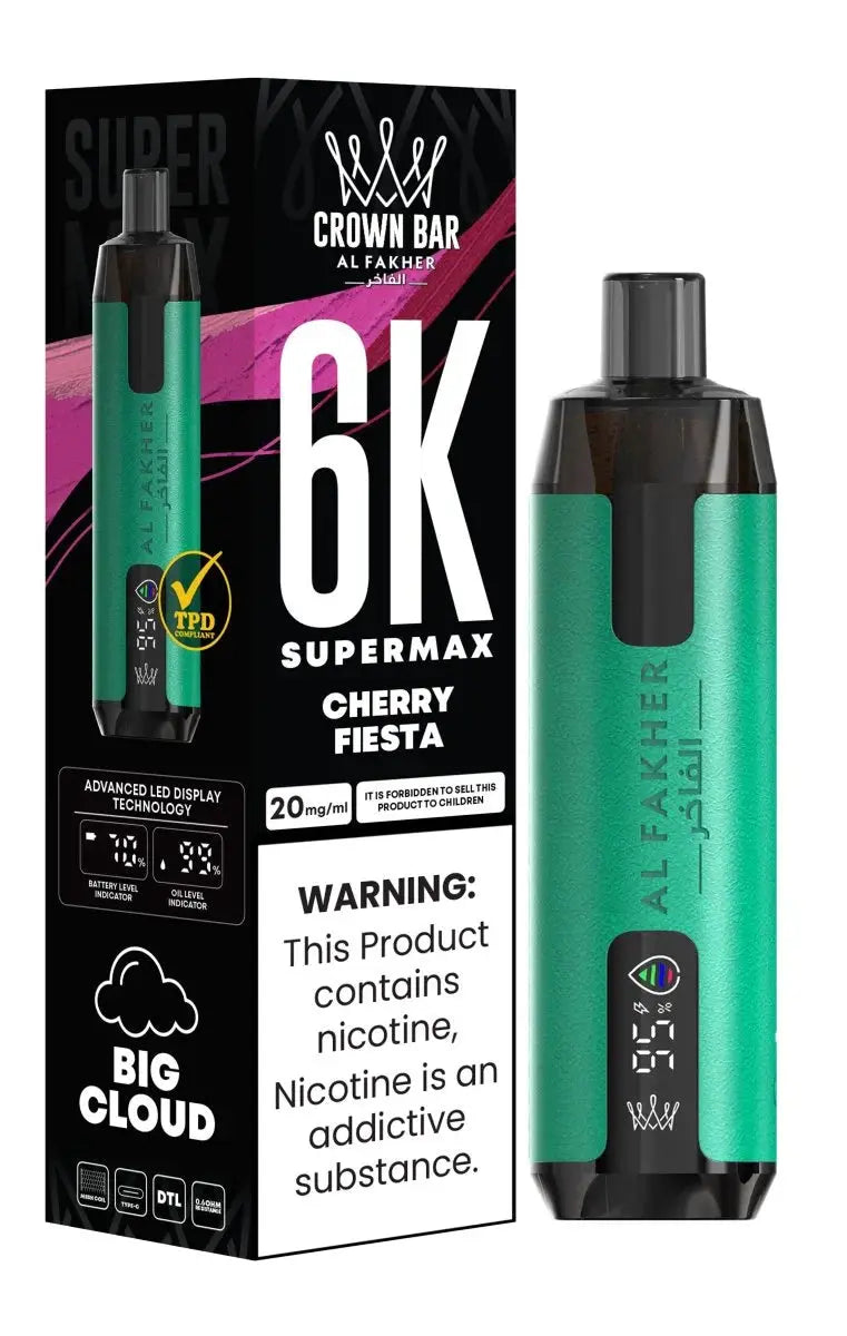 Al Fakher Supermax 6000 Disposable Vape Box of 10 - Vape wholesale supplies 