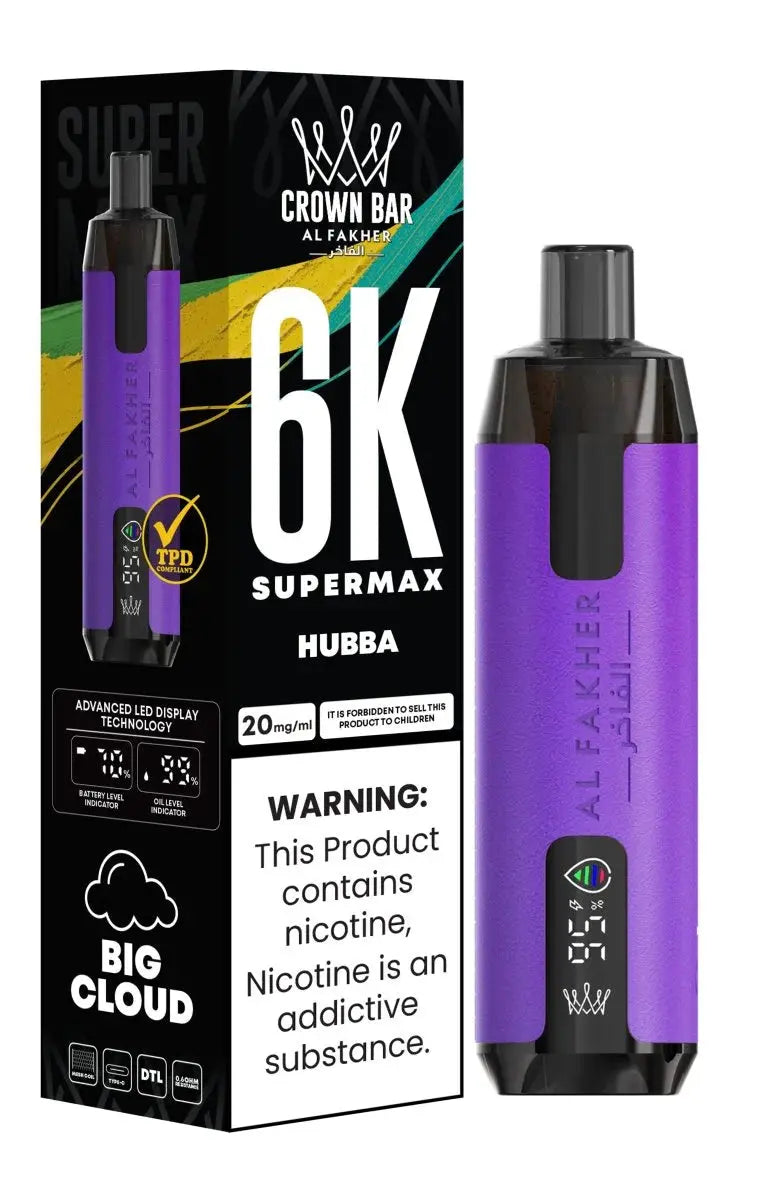 Al Fakher Supermax 6000 Disposable Vape Box of 10 - Vape wholesale supplies 