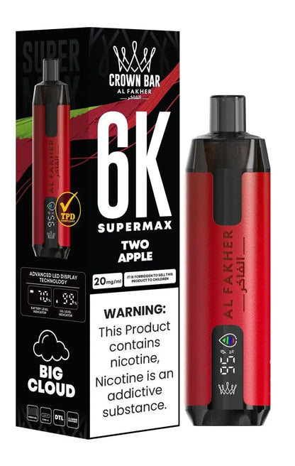 Al Fakher Supermax 6000 Disposable Vape Box of 10 - Vape wholesale supplies 