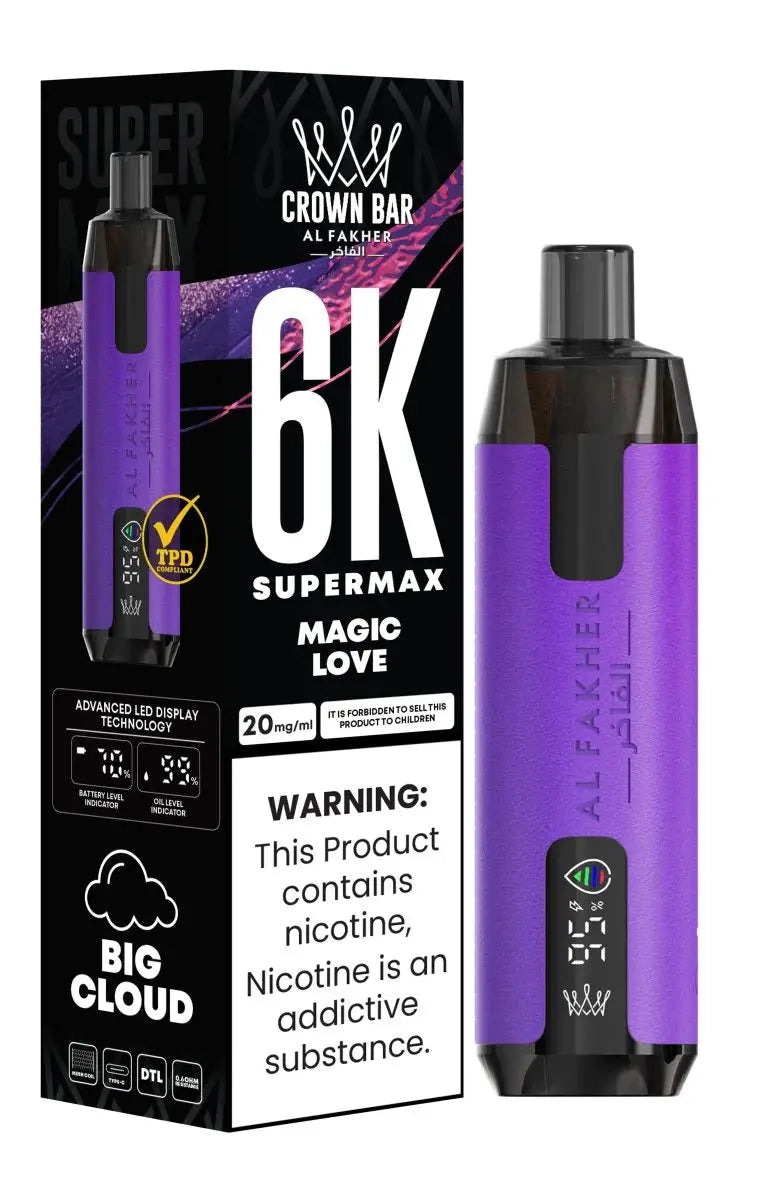 Al Fakher Supermax 6000 Disposable Vape Box of 10 - Vape wholesale supplies 