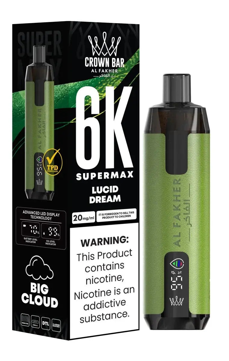 Al Fakher Supermax 6000 Disposable Vape Box of 10 - Vape wholesale supplies 