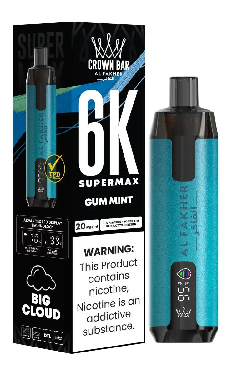 Al Fakher Supermax 6000 Disposable Vape Box of 10 - Vape wholesale supplies 