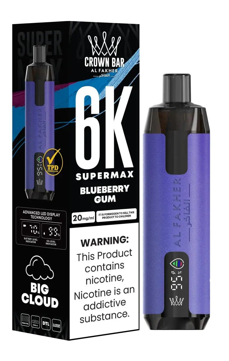 Al Fakher Supermax 6000 Disposable Vape Box of 10 - Vape wholesale supplies 