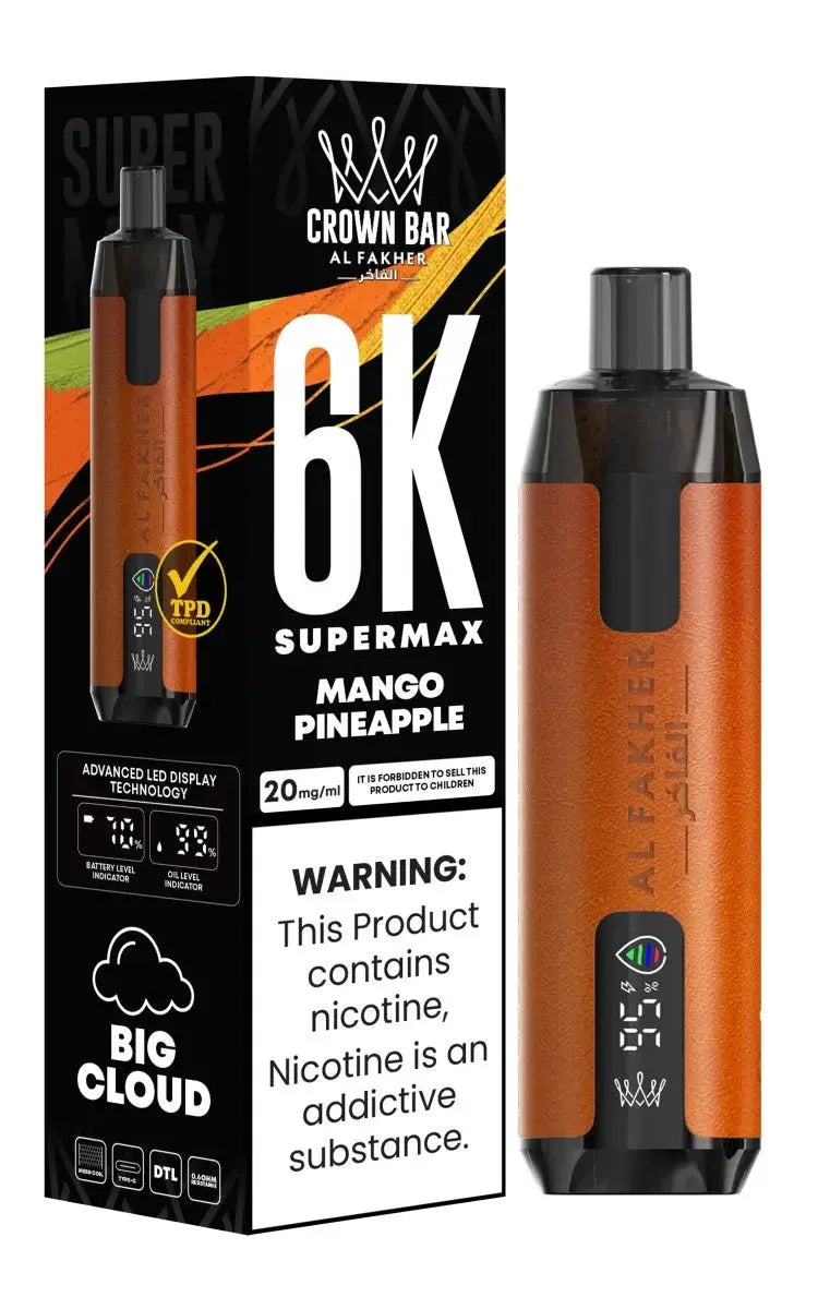 Al Fakher Supermax 6000 Disposable Vape Box of 10 - Vape wholesale supplies 