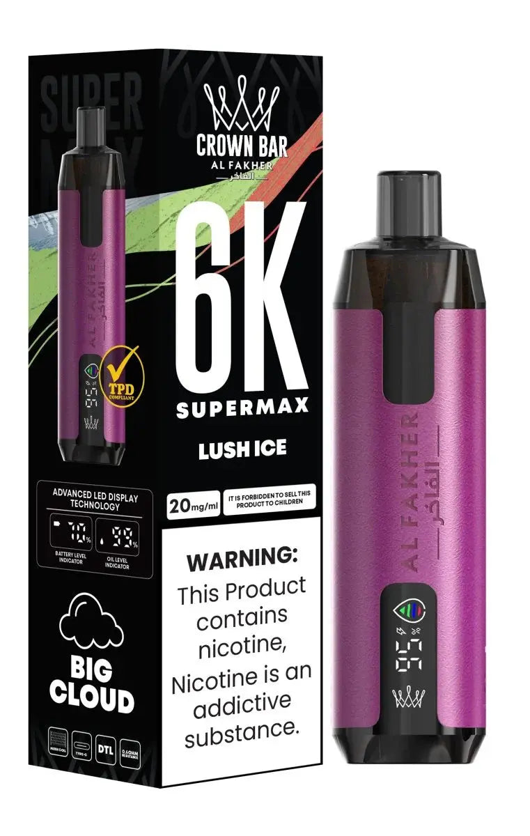 Al Fakher Supermax 6000 Disposable Vape Box of 10 - Vape wholesale supplies 