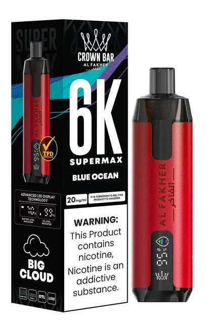 Al Fakher Supermax 6000 Disposable Vape Box of 10 - Vape wholesale supplies 