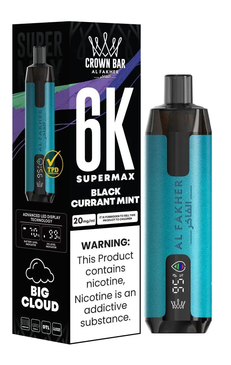 Al Fakher Supermax 6000 Disposable Vape Box of 10 - Vape wholesale supplies 