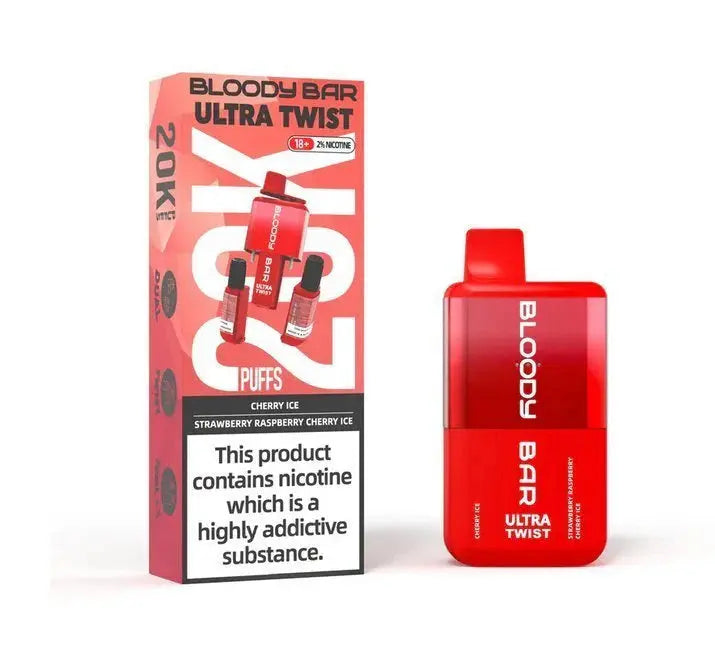 Bloody Bar Ultra Twist 20000 Puffs Disposable Vape Box of 5 - Vape wholesale supplies 