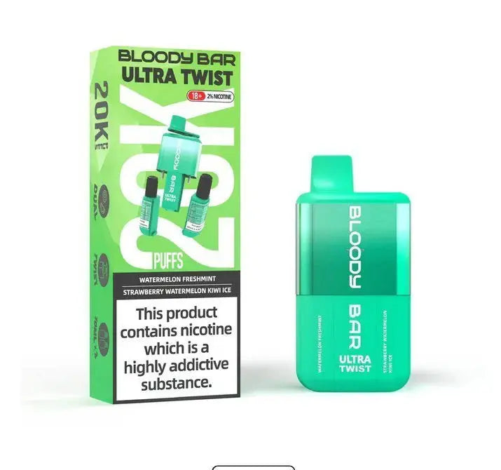 Bloody Bar Ultra Twist 20000 Puffs Disposable Vape Box of 5 - Vape wholesale supplies 
