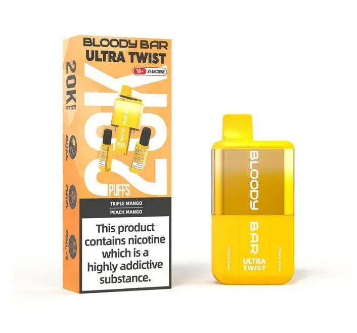 Bloody Bar Ultra Twist 20000 Puffs Disposable Vape Box of 5 - Vape wholesale supplies 