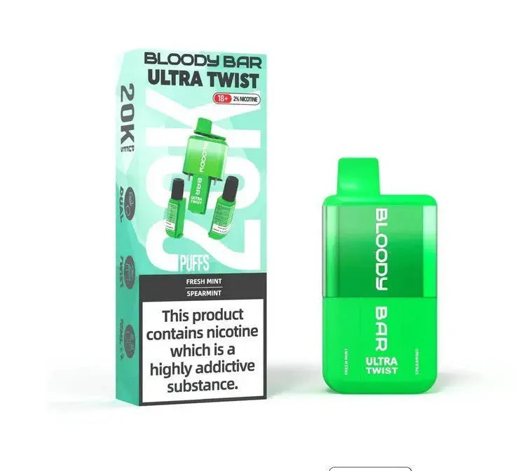Bloody Bar Ultra Twist 20000 Puffs Disposable Vape Box of 5 - Vape wholesale supplies 