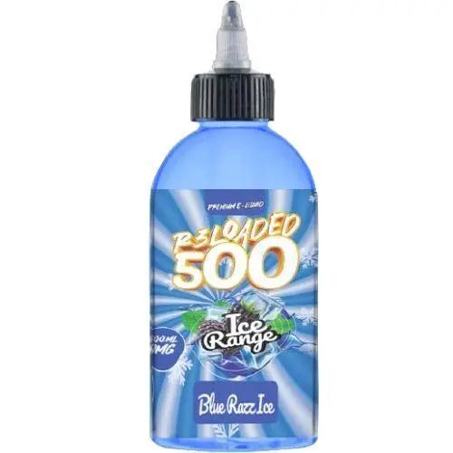 Blue Razz Ice 500ml Shortfill E-Liquid By R3loaded - Vape wholesale supplies 