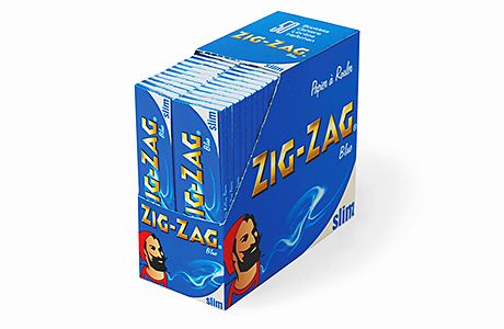 Zig Zag Blue King Size Slim - 50 Booklets - Vape wholesale supplies 