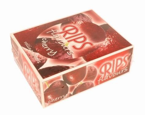 Rips Flavored Cigarette Paper Rolls - Cherry - Pack Of 24 Rolls - Vape wholesale supplies 