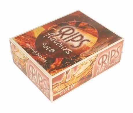 Rips Flavoured Cigarette Paper Rolls - Cola - Pack Of 24 Rolls - Vape wholesale supplies 
