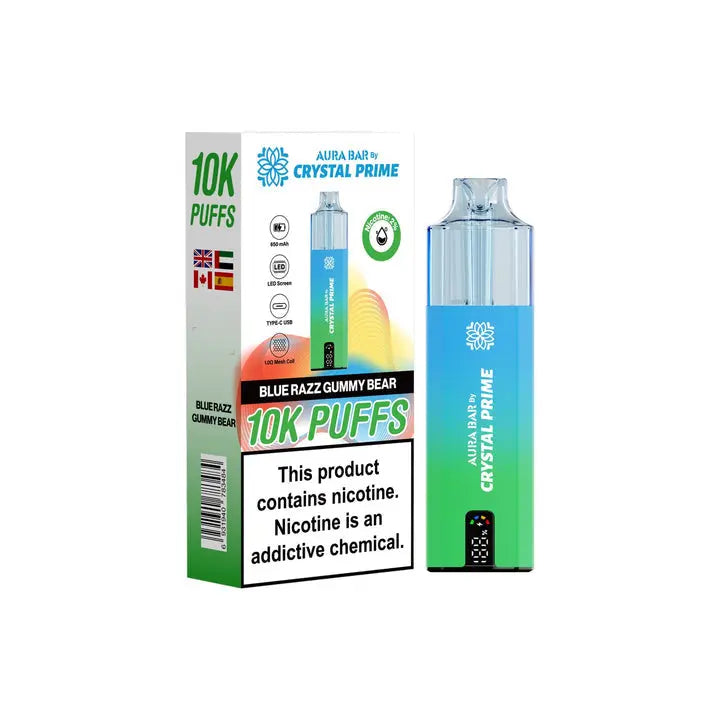 Crystal Prime 10000 Disposable Vape Box of 5 Crystal PrimeNot Found Vape wholesale supplies