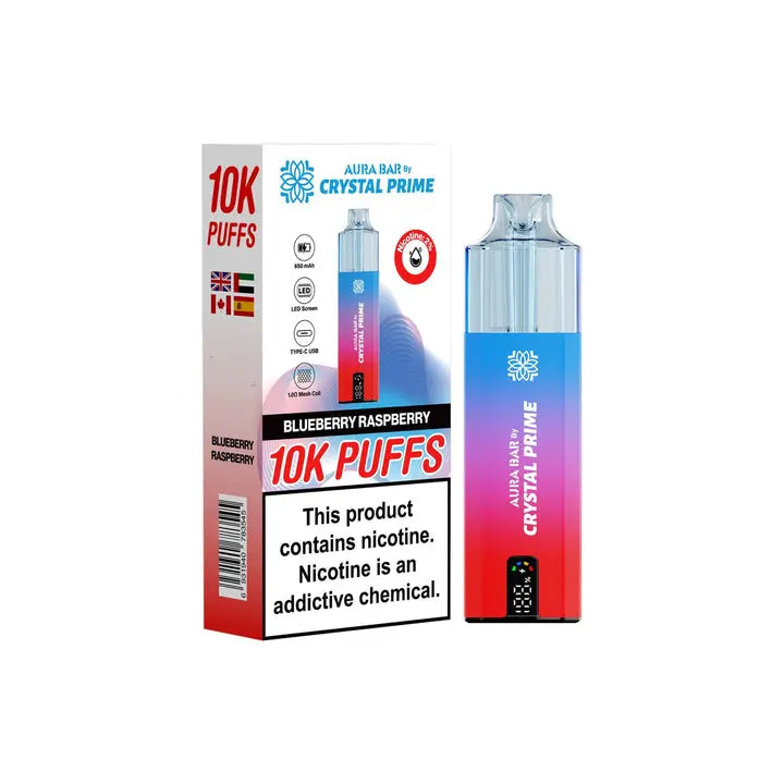 Crystal Prime 10000 Disposable Vape Box of 5 Crystal PrimeNot Found Vape wholesale supplies