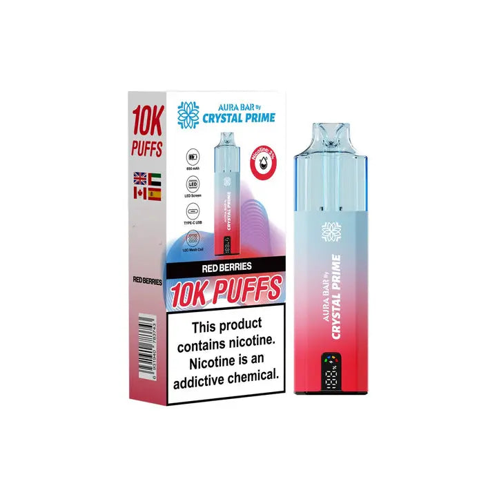 Crystal Prime 10000 Disposable Vape Box of 5 Crystal PrimeNot Found Vape wholesale supplies