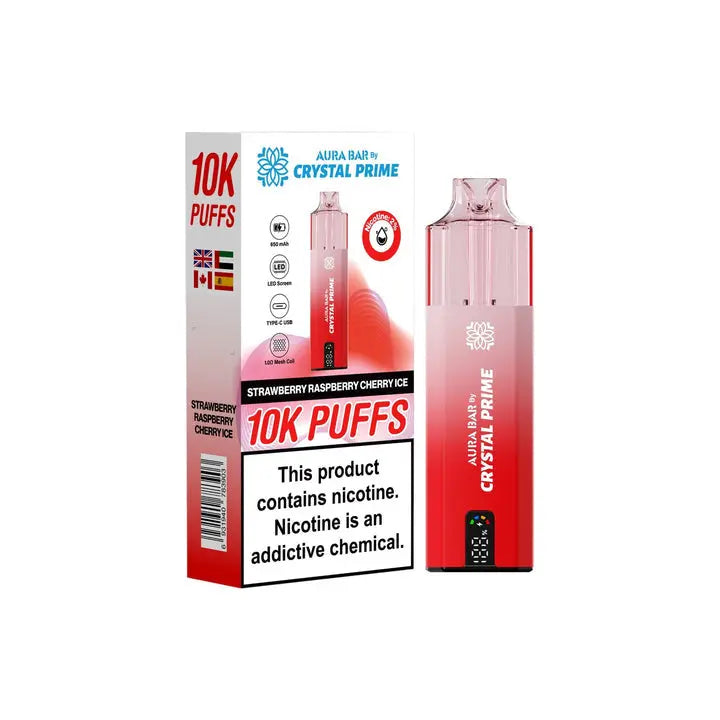 Crystal Prime 10000 Disposable Vape Box of 5 Crystal PrimeNot Found Vape wholesale supplies