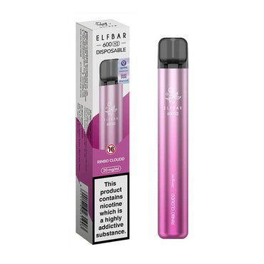 Elf Bar V2 600 Prefilled Vape Puff Pod Box of 10 Vape Wholesale Supplies
