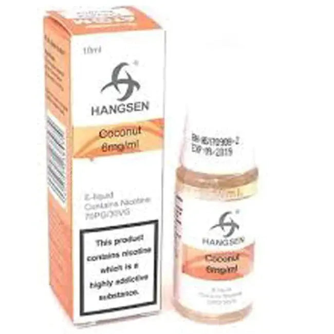 Hangsen - Coconut - 10ml - Box of 10 - Vape wholesale supplies 