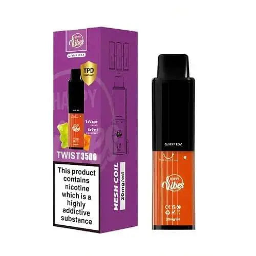 Happy Vibe2400 Disposable Device 20MG - Box of 5 - Vape wholesale supplies 