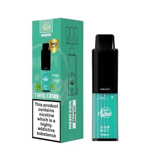 Happy Vibe2400 Disposable Device 20MG - Box of 5 - Vape wholesale supplies 