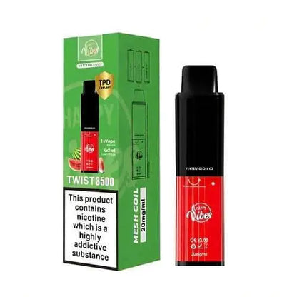 Happy Vibe2400 Disposable Device 20MG - Box of 5 - Vape wholesale supplies 