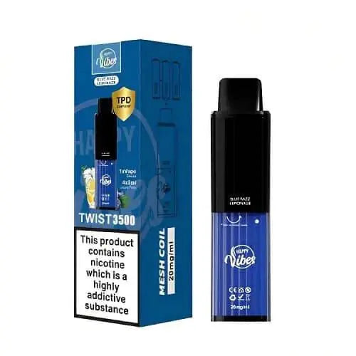 Happy Vibe2400 Disposable Device 20MG - Box of 5 - Vape wholesale supplies 
