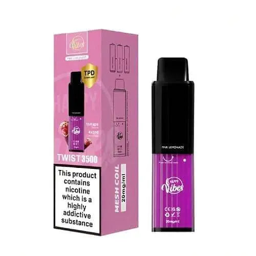 Happy Vibe2400 Disposable Device 20MG - Box of 5 - Vape wholesale supplies 