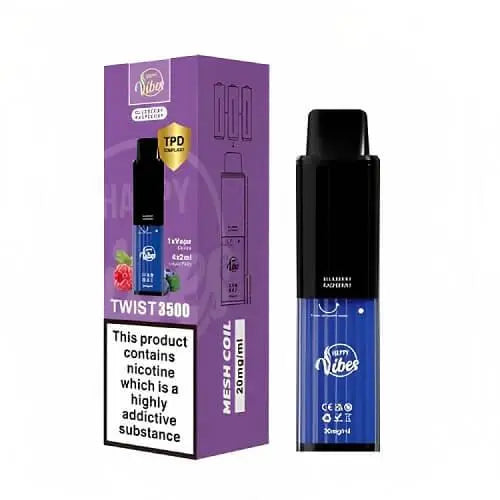 Happy Vibe2400 Disposable Device 20MG - Box of 5 - Vape wholesale supplies 