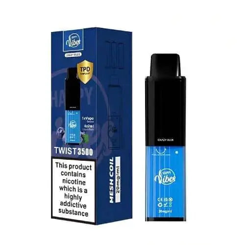 Happy Vibe2400 Disposable Device 20MG - Box of 5 - Vape wholesale supplies 