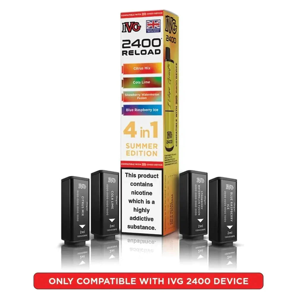 IVG 2400 Reload 4-in-1 Prefilled Pods – Pack of 5 IVG