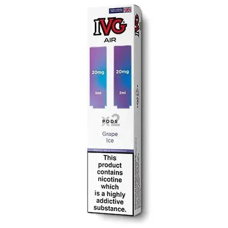 IVG Air Replacement Pods – Pack of 10 | 20mg Nic Salt | 27 Flavours | Wholesale UK IVG