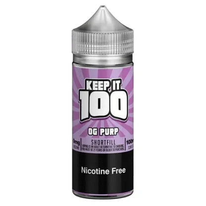 Keep It 100 OG Series 100ml Shortfill - Vape wholesale supplies 