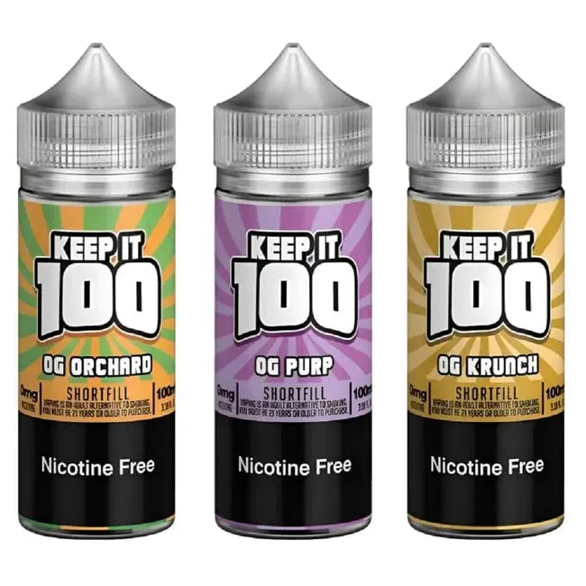 Keep It 100 OG Series 100ml Shortfill - Vape wholesale supplies 